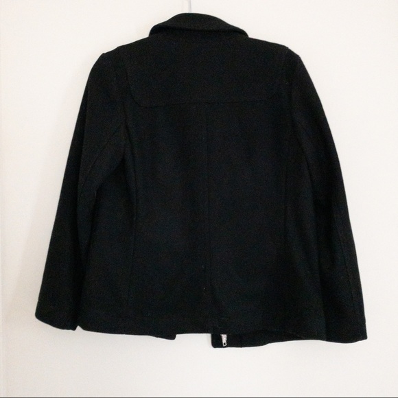 GAP Black Duffle Coat with Toggle Buttons Small - Picture 3 of 4